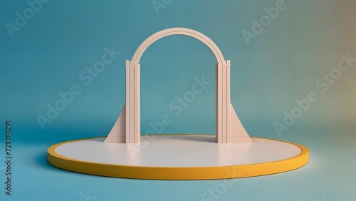 Minimalist display podium for product presentation