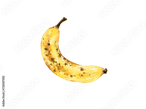 watercolor banana