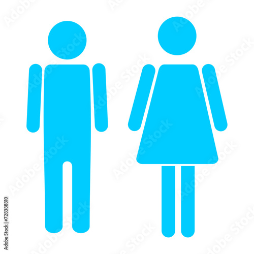 sign icon male and female toilet