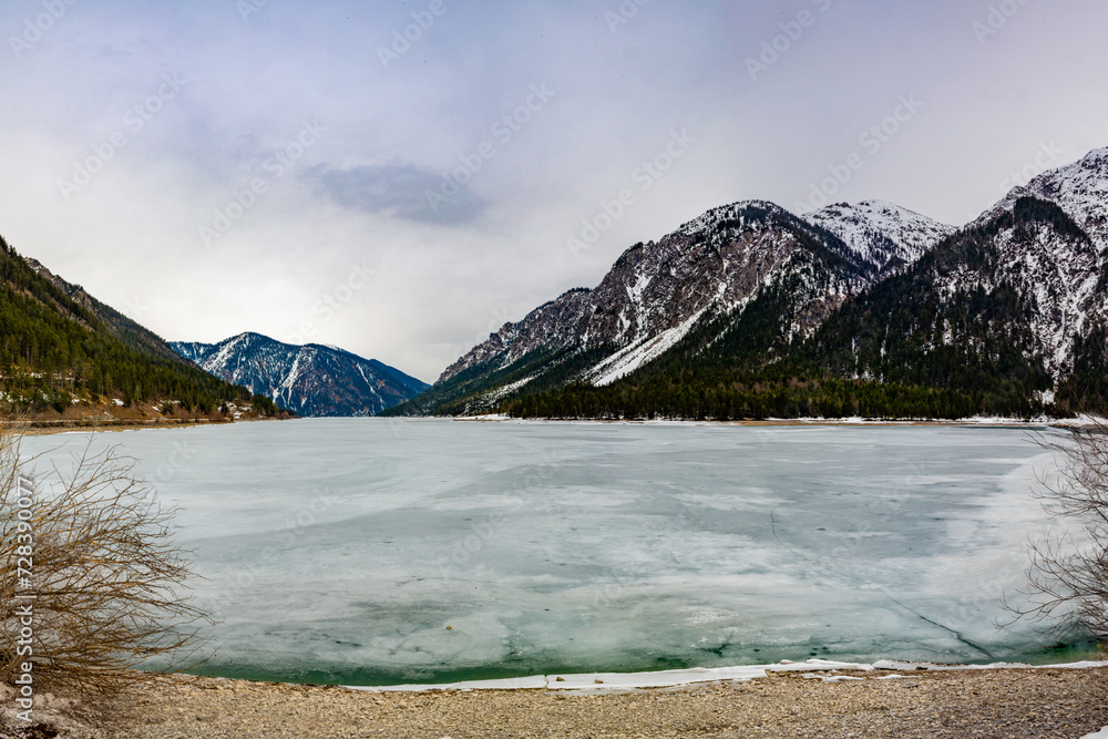 Plansee, Austria, Ice, Lake, Winter