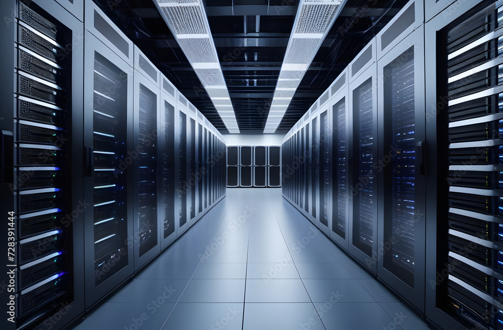 Data Processor Rack State-of-the-Art Data Center with Powerful Server Racks for Efficient ...