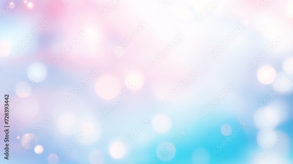 Fototapeta premium soft pastel gradient with bokeh lights in the background.