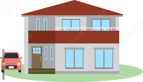 リフォーム, 住宅, 建築, 街, ベクター, 住む, 家, 建て替え, 新築, 一軒家, 新しい, 屋根, 窓, ピカピカ, 不動産, マイホーム, ハウス, 一戸建て, 玄関, 二階建て, 暮らし, 生活, 住居, 家庭
