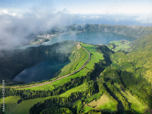Lake Canary or "Lagoa do Canario" is a volcanic lake in the island of São Miguel in the Azores - Portugal