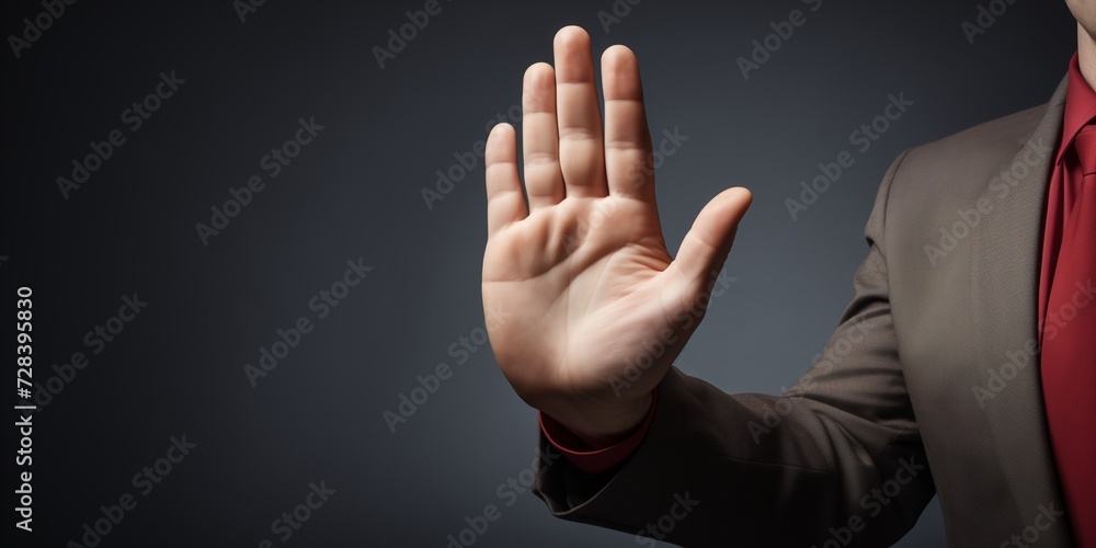 Obraz premium stop gesture