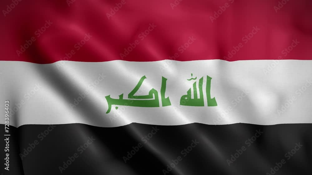 Iraq waving flag, Flag of Iraq Animation, Iraqi Flag Closeup, 4k Iraqi Flag Waving Animation Iraq waving flag, Flag of Iraq Animation, Iraqi Flag Closeup, 4k Iraqi Flag Waving Animation