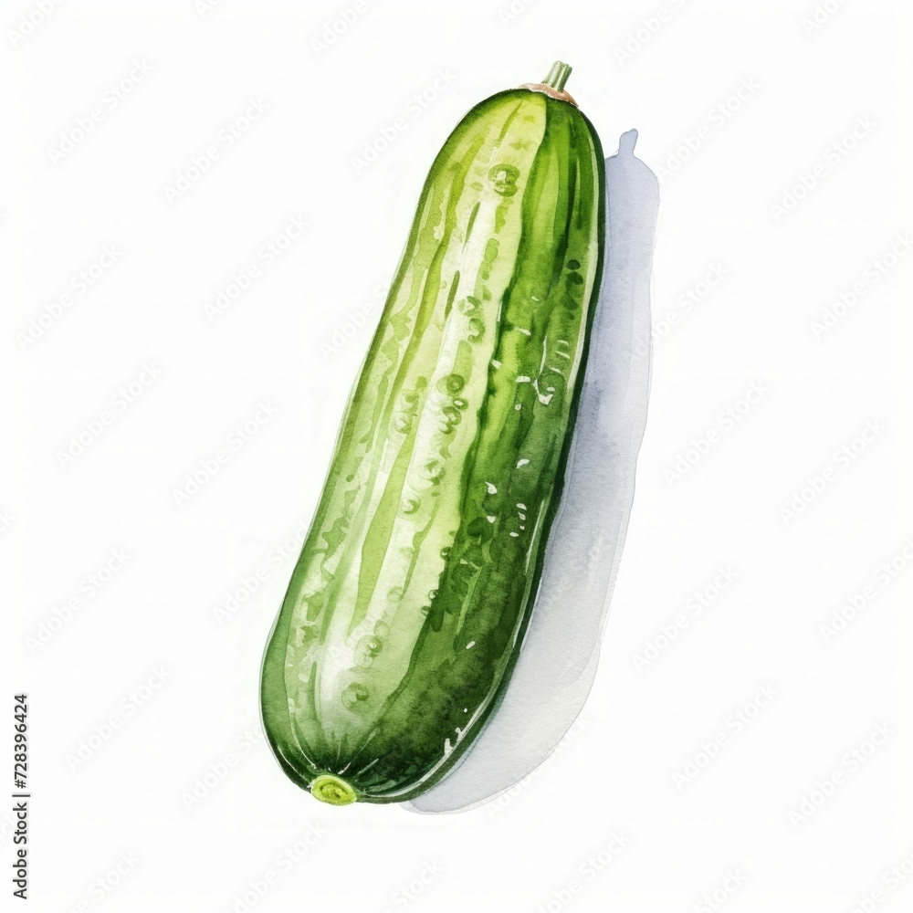 watercolor ground cucumber watercolor ground cucumber