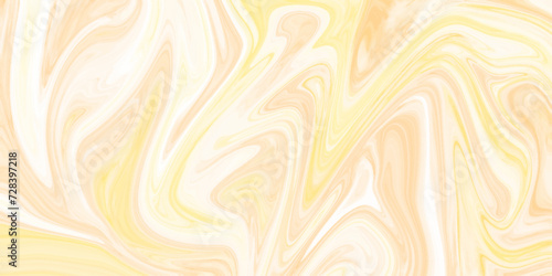 Abstract background of mixed shades of colorful nail polish with a marble pattern. Creative background colorful yellow liquid paint. Bright and shiny yellow background for any graphics design.
