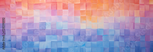 an abstract gradient paint background in pink  blue and orange  in the style of woven color planes