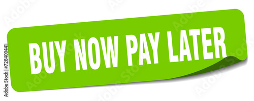 buy now pay later sticker. buy now pay later label