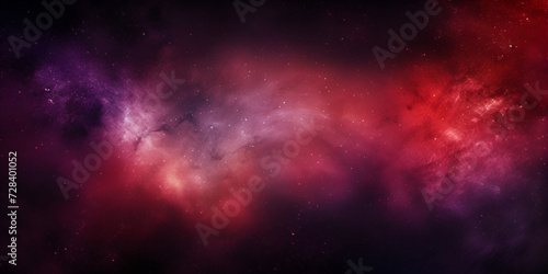 Nebula Colorful Red Space Wallpaper Night Background with Planets 
