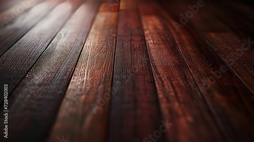 Smooth dark mahogany planks with a subtle sheen for elegant woodworking