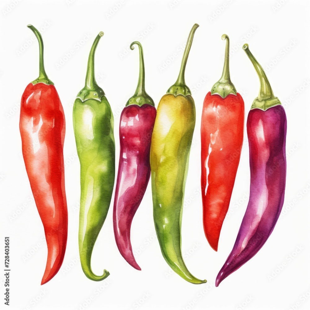 watercolor chili peppers
watercolor chili peppers