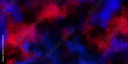 Abstract background with Scary Red and blue horror background. Textured Smoke. Old vintage retro red background texture. Abstract Watercolor red grunge background painting. vector illustration.