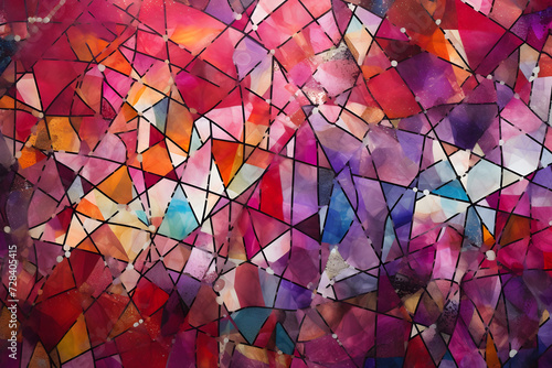 Abstract Geometric Color Explosion.