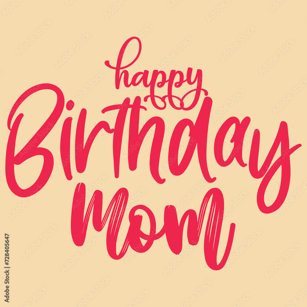 happy birthday mom social media post banner vector