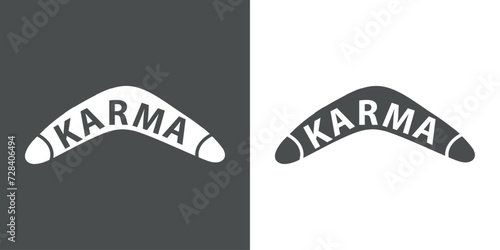 Photos Logo el karma es un boomerang