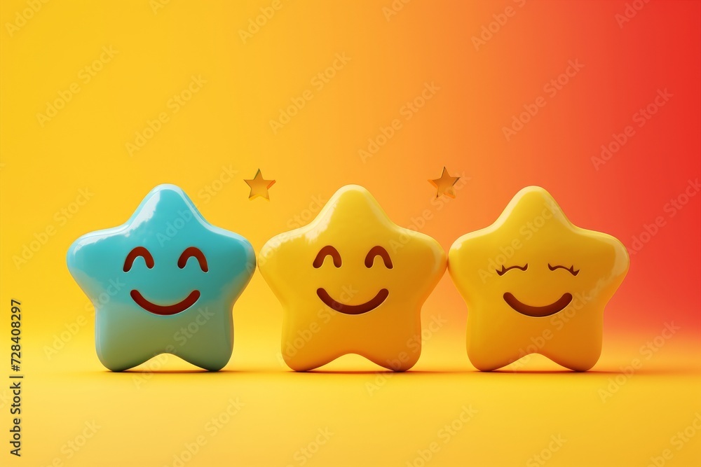 Fototapeta premium Positive Psychology Emoji grasp Smiley, Icon Illustration comments. Smiling cartoon peppy. Big grin input happy smile. review stress management