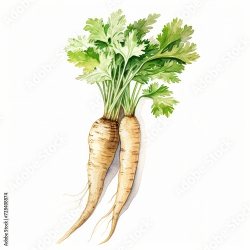 watercolor parsley root 