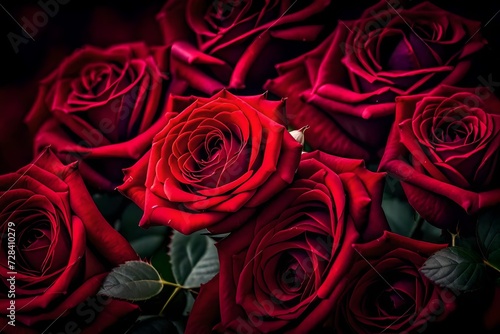 Dive into the world of passion and desire with a captivating royalty image, featuring a red rose background that serves as the perfect metaphor for romantic love.