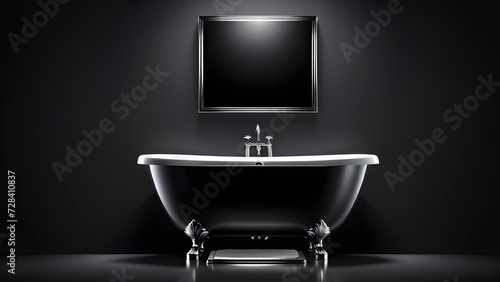  Modern bathroom toilet sink and bathtub 3d. icon vector clipart isolated on a black background