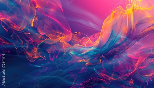 Abstract colorful background with smoke texture