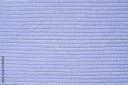 Konstfotografi Blue knitted background from woollen yarns or cotton