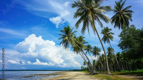 beach in tropical nature