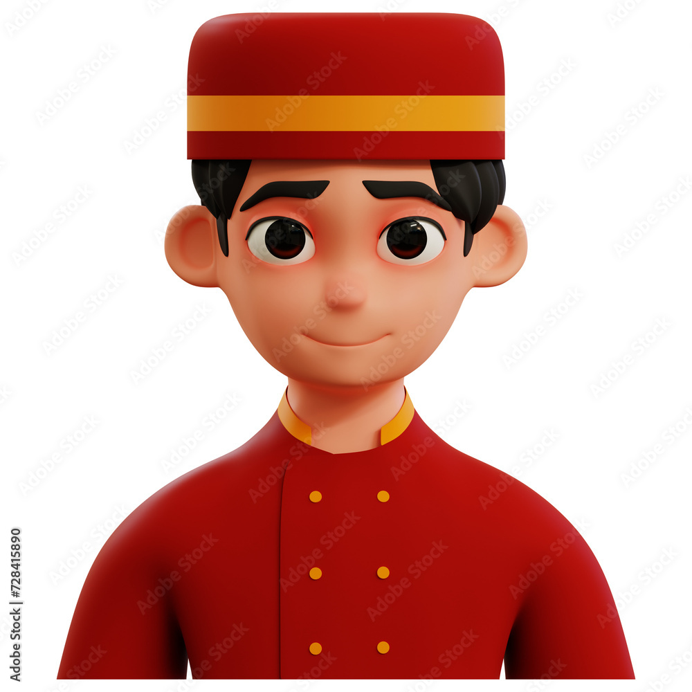 concierge man 3d avatar concierge man 3d avatar