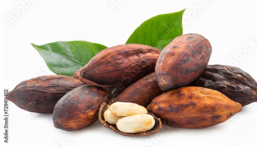 cacao beans isolated