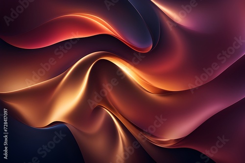 colorful silk waves abstract background 