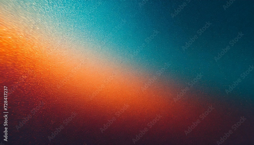 grainy gradient background grain texture retro blue orange red teal dark banner abstract design