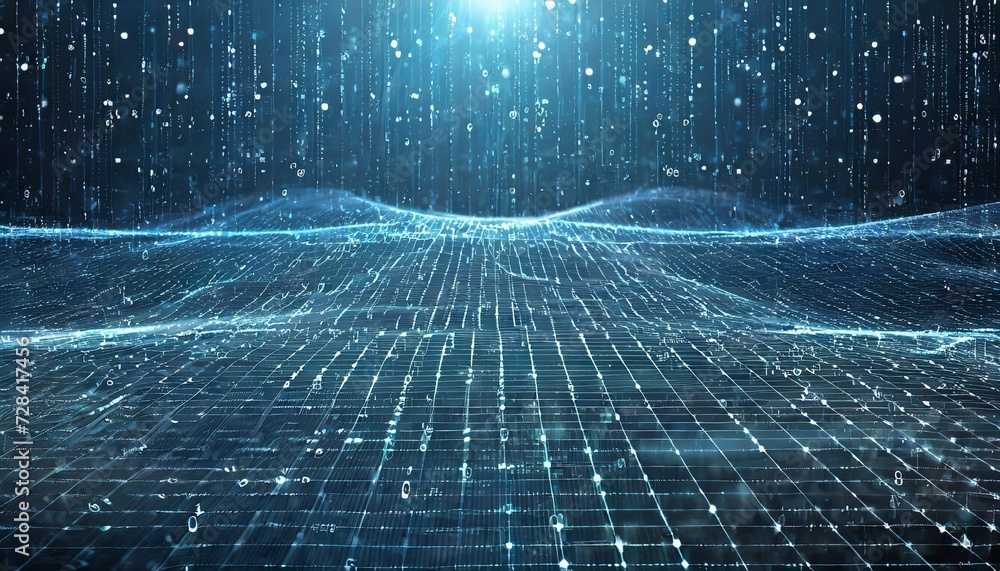 grid surface abstract science or technology background digital ...