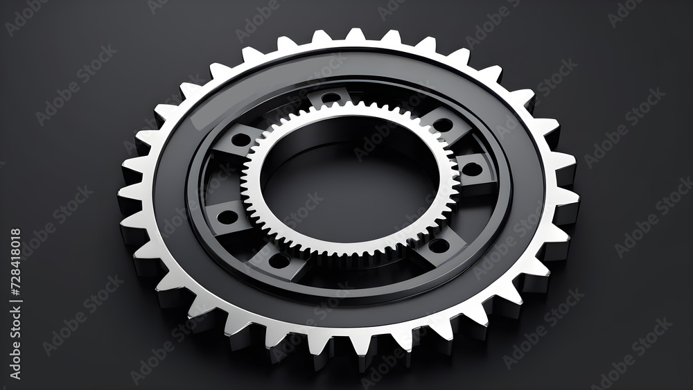 gear 3d for settings icon vector clipart isolated on a black background. gears on a black background gear 3d for settings icon vector clipart isolated on a black background. gears on a black background