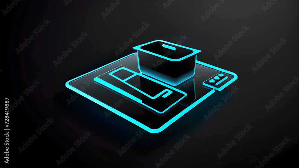 kitchen room 3d icon clipart isolated on a black background kitchen room 3d icon clipart isolated on a black background