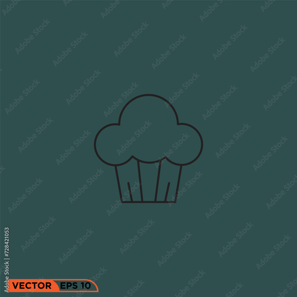 Cake icon design vector graphic of template, sign and symbol, line style Cake icon design vector graphic of template, sign and symbol, line style