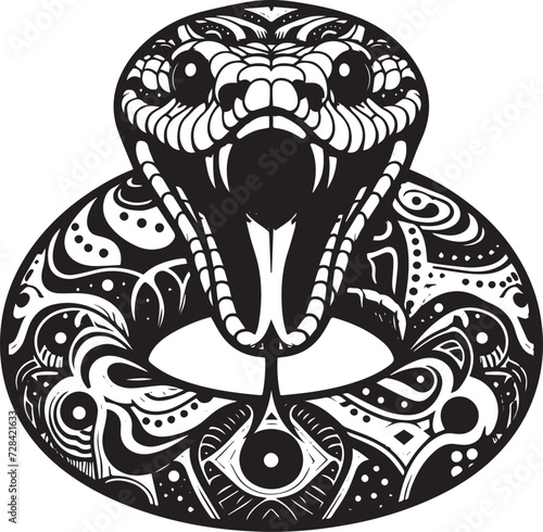 Burmese Python snake silhouette