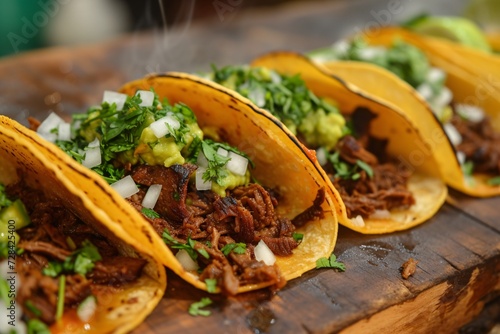 Traditional mexican pork tacos