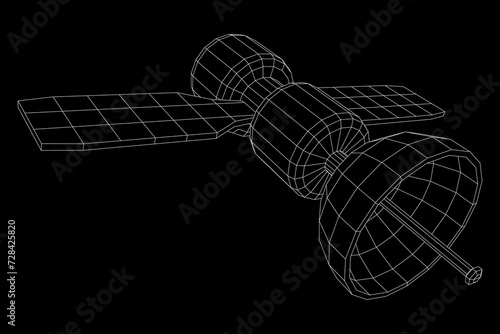 Space station communications satellite.
