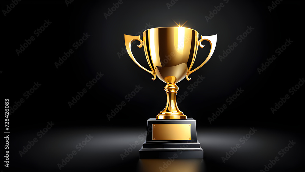 golden trophy for achievements icon vector clipart isolated on a black background. gold trophy cup golden trophy for achievements icon vector clipart isolated on a black background. gold trophy cup