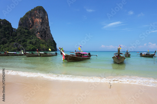 Picturesque native boats Longtail