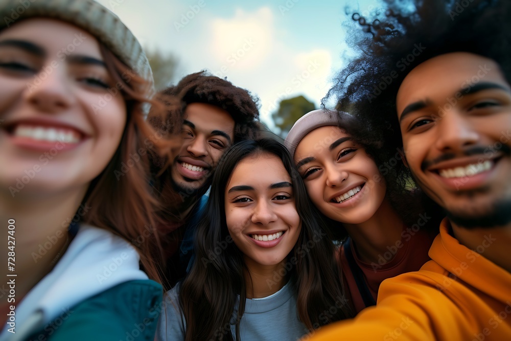 a group of happy friends taking a selfie while traveling or on vacation a group of happy friends taking a selfie while traveling or on vacation