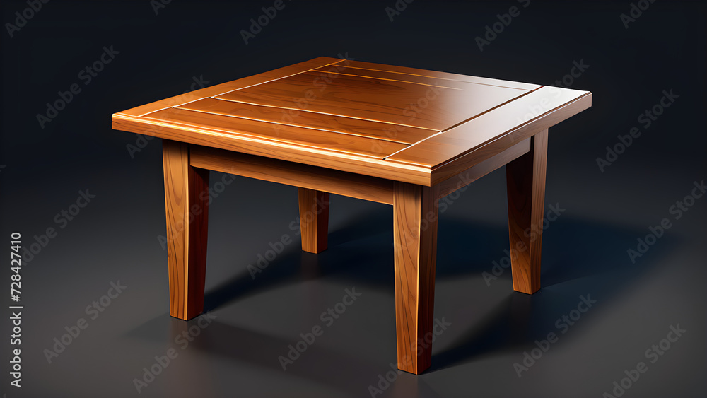 wooden table icon isolated on black background wooden table icon isolated on black background