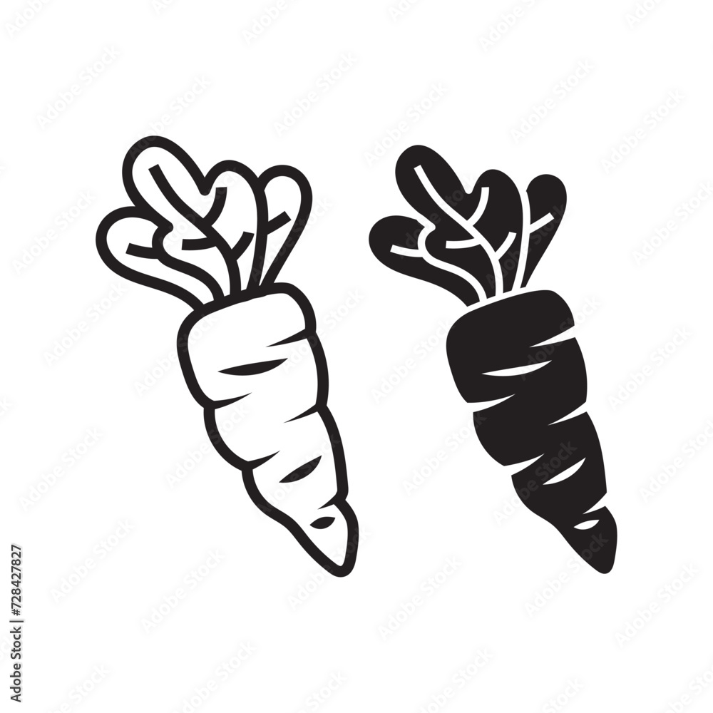 carrot vegetable icon Illustration Creative Design. carrot vegetable icon Illustration Creative Design.