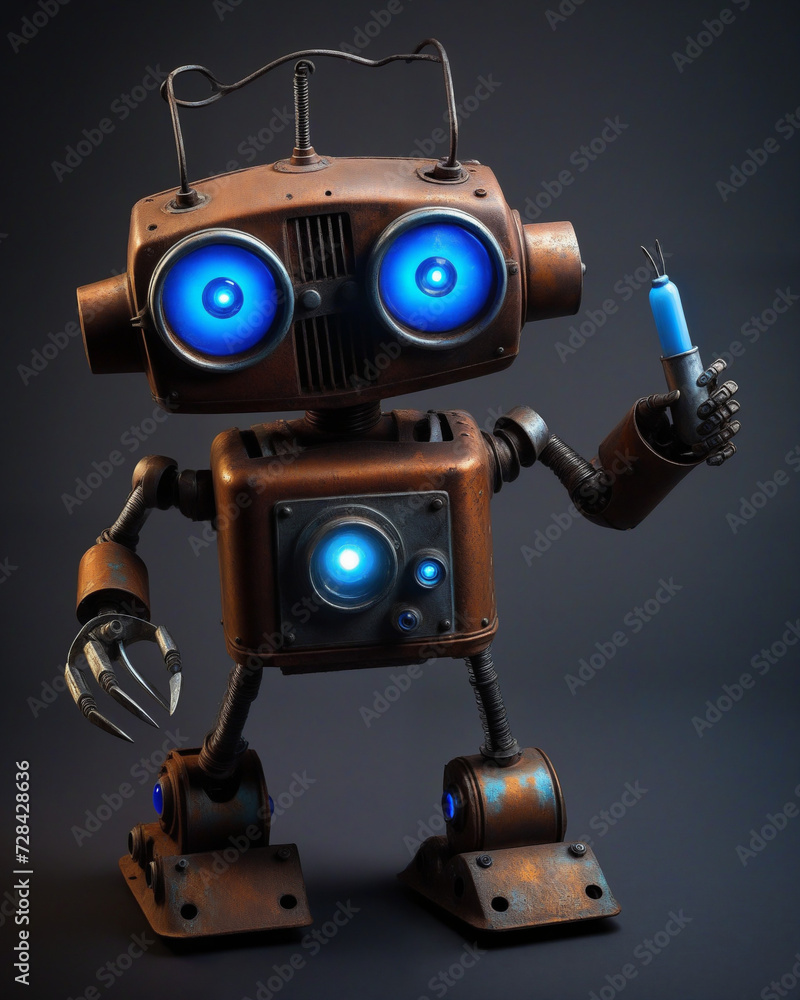 Cute little rusty robot, Cute little rusty robot,