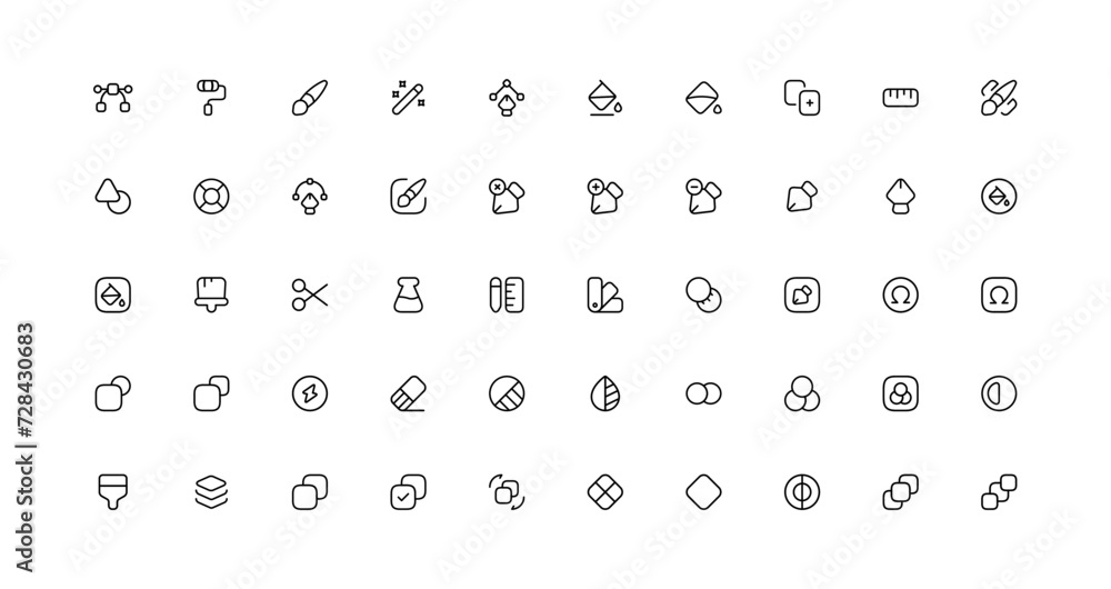 Photo Manipulation Tool Icons set