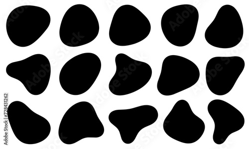 Various shapes of irregular blobs