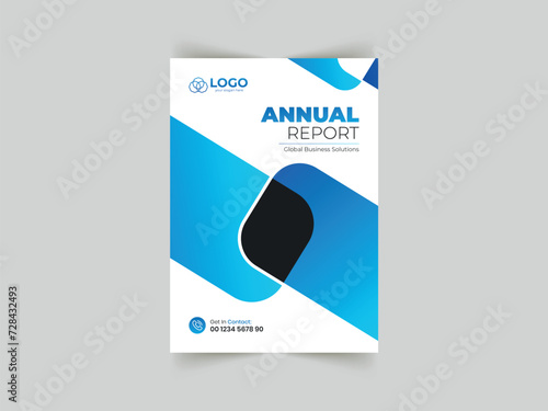 Vector abstract elegant annual report book cover photo