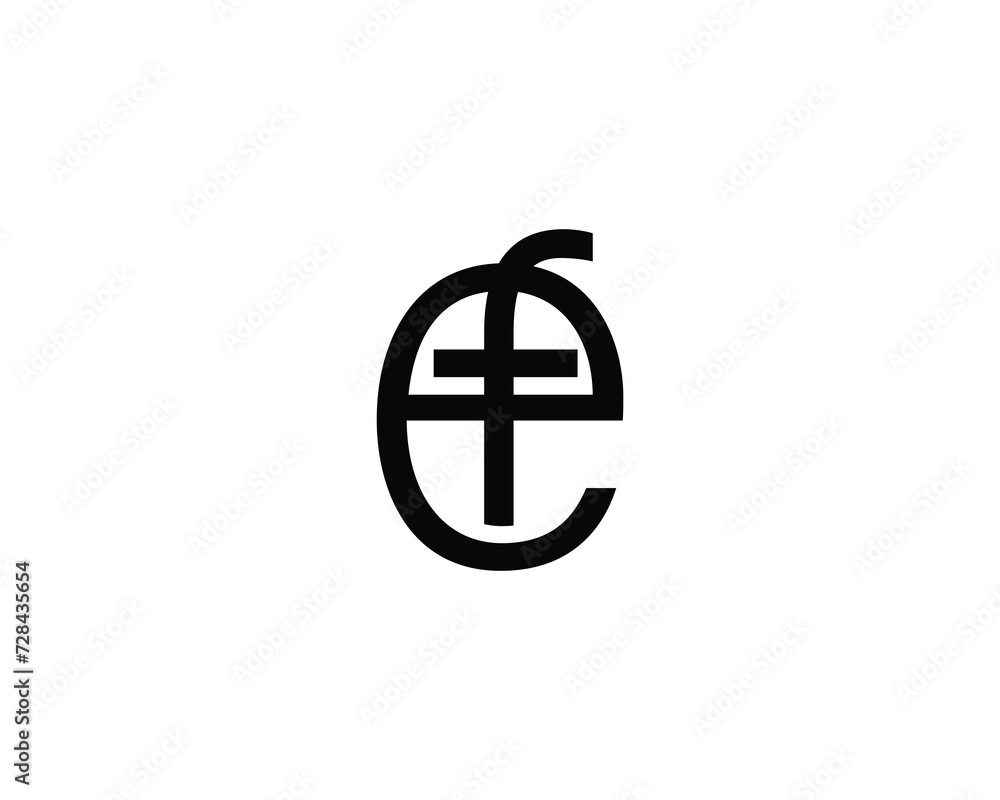EF FE logo design vector template EF FE logo design vector template