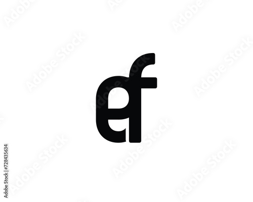 Free Download EF logo design vector template - GFXLoad